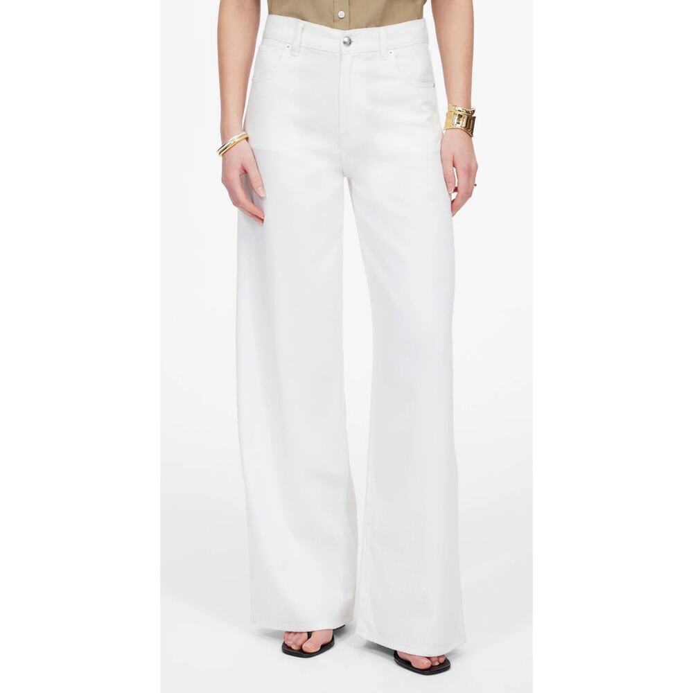 Madewell Superwide Leg Jeans Tile White High Rise 32P NWT - Picture 1 of 7